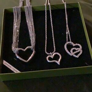 3- Various Heart Necklaces